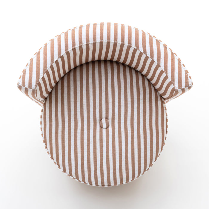 Alyssa Striped Performance Linen Rolling Desk Chair - Dream Home Furniture & Mattress (Waite Park, MN)