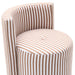 Alyssa Striped Performance Linen Rolling Desk Chair - Dream Home Furniture & Mattress (Waite Park, MN)