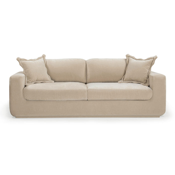 Miri 90.5" Upcycled Contract-Grade Washed Velvet Sofa