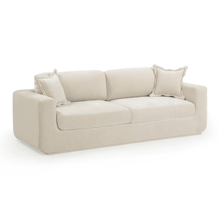 Miri 90.5" Upcycled Contract-Grade Washed Velvet Sofa