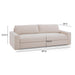 Beckham 96" Performance Chenille Sofa - Dream Home Furniture & Mattress (Waite Park, MN)