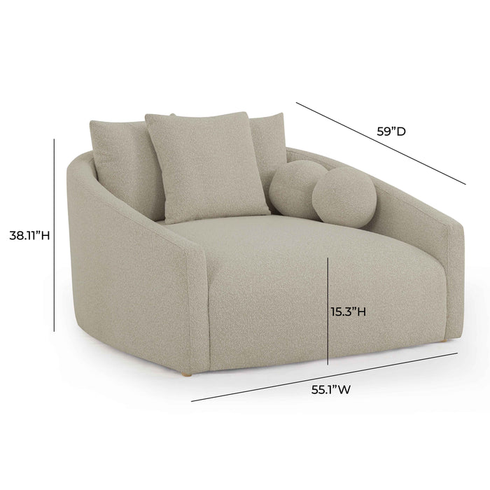 Hanim 54" Performance Boucle Daybed