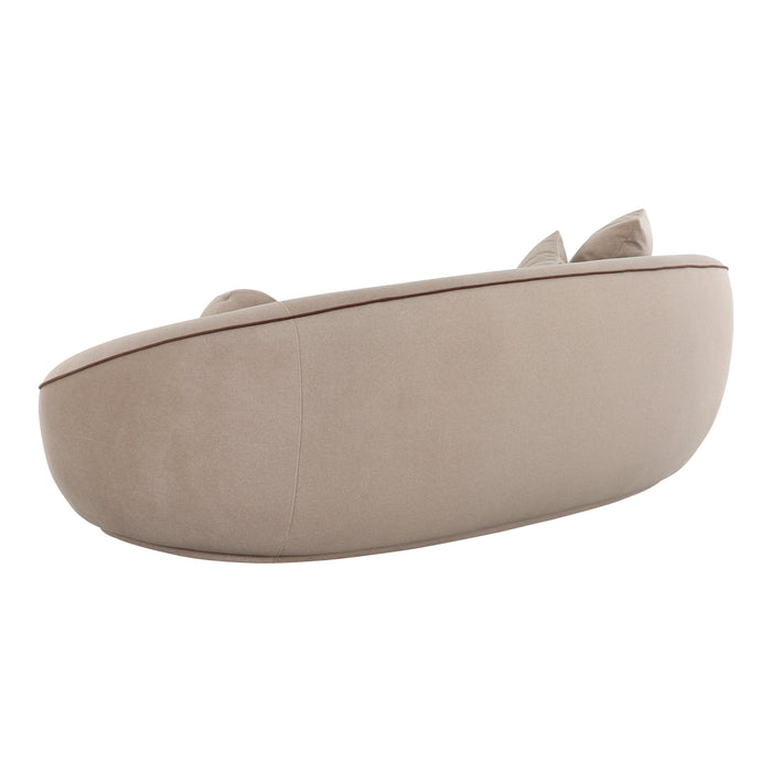 Jenny 98.5" Taupe Performance Faux Mohair Sofa