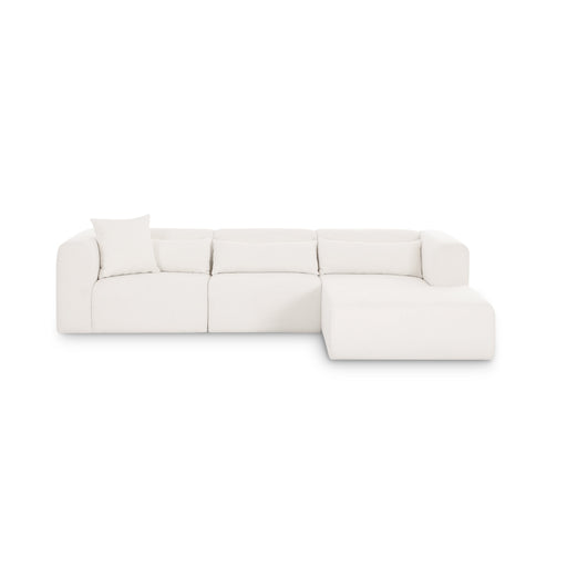 Tarra 3-Piece Cream Performance Chenille Modular Sectional - Dream Home Furniture & Mattress (Waite Park, MN)