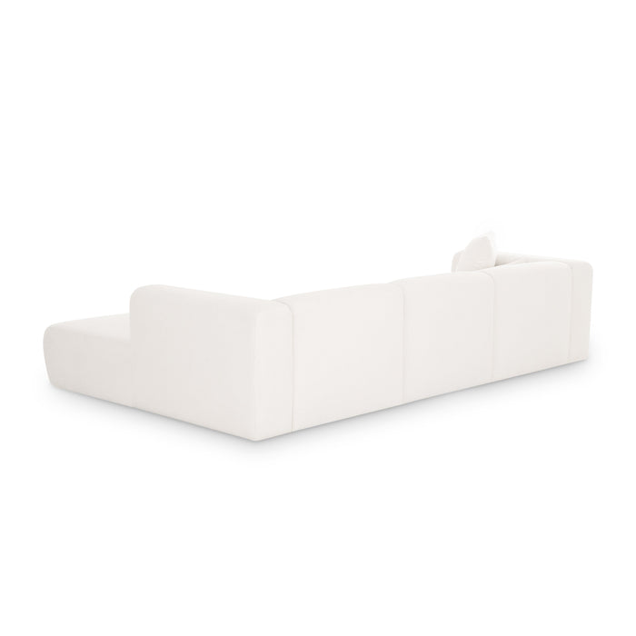 Tarra 3-Piece Cream Performance Chenille Modular Sectional