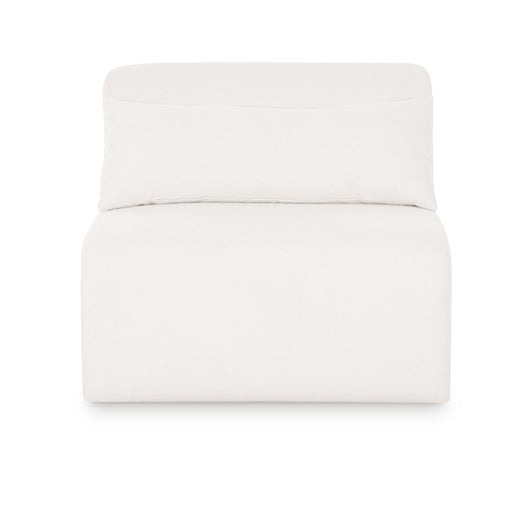 Tarra Cream Performance Chenille Modular Armless Chair - Dream Home Furniture & Mattress (Waite Park, MN)