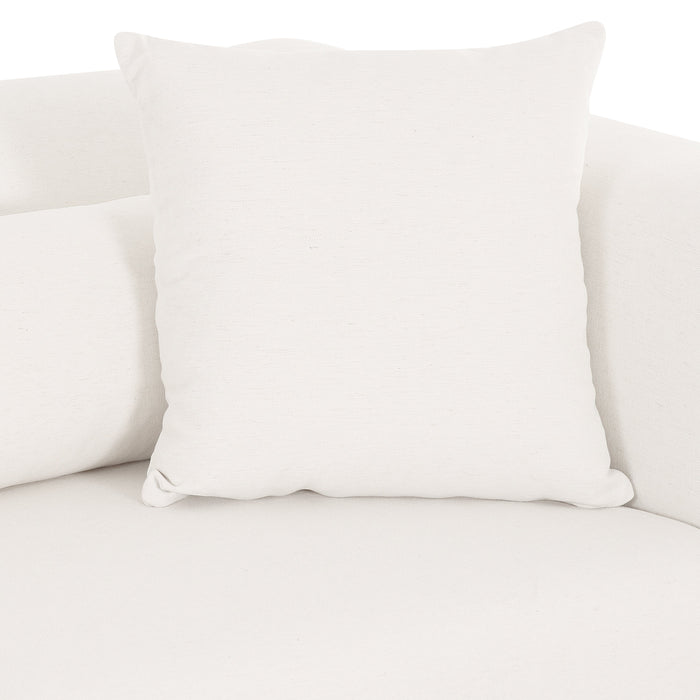 Tarra Cream Performance Chenille Modular Corner Chair