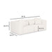 Tarra 86" Cream Performance Chenille Modular Loveseat - Dream Home Furniture & Mattress (Waite Park, MN)
