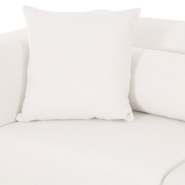 Tarra 118" Cream Performance Chenille Modular Sofa - Dream Home Furniture & Mattress (Waite Park, MN)