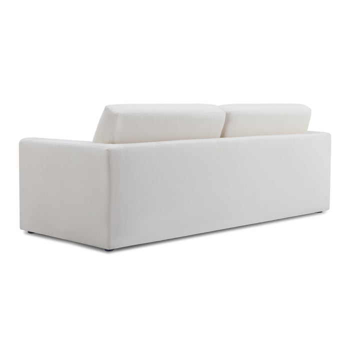 Ryan 91" Cream Upcycled Performance Linen Sofa Bed