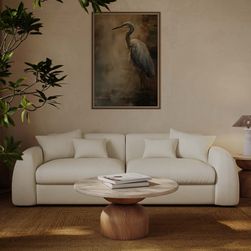Kourtney 100" Cream Performance Faux Mohair Sofa - Dream Home Furniture & Mattress (Waite Park, MN)