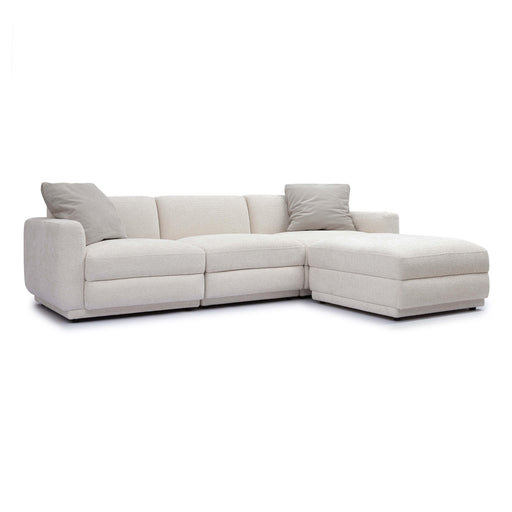 Perry 4-Piece Cream Performance Chenille Modular Sectional - Dream Home Furniture & Mattress (Waite Park, MN)