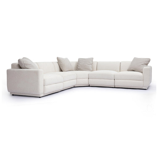 Perry 5-Piece Cream Performance Chenille Modular L-Sectional - Dream Home Furniture & Mattress (Waite Park, MN)