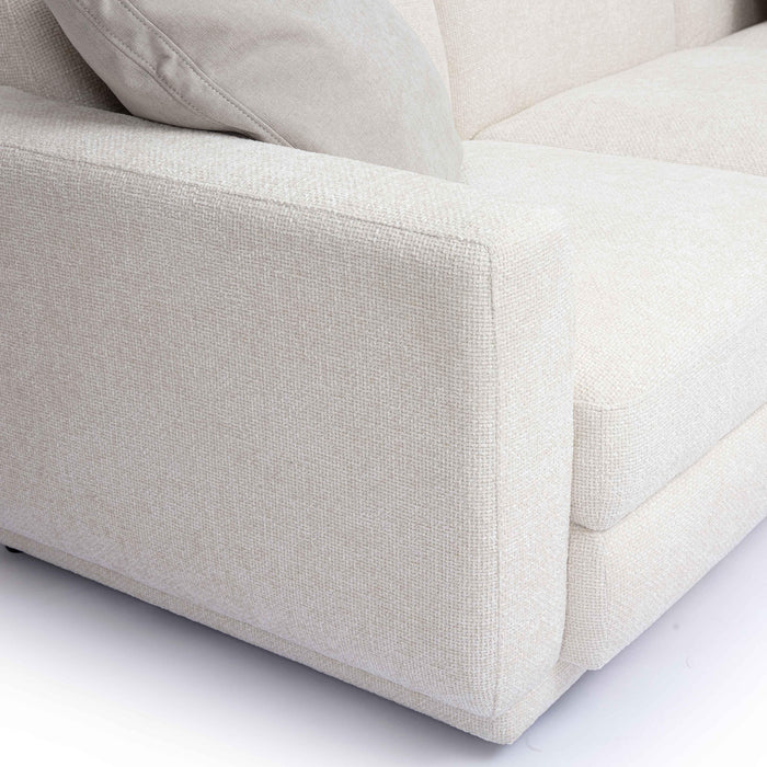 Perry 5-Piece Cream Performance Chenille Modular L-Sectional