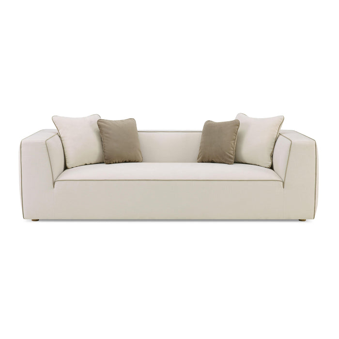 Tristine 96" Cream Contract-Grade Linen Sofa - Dream Home Furniture & Mattress (Waite Park, MN)