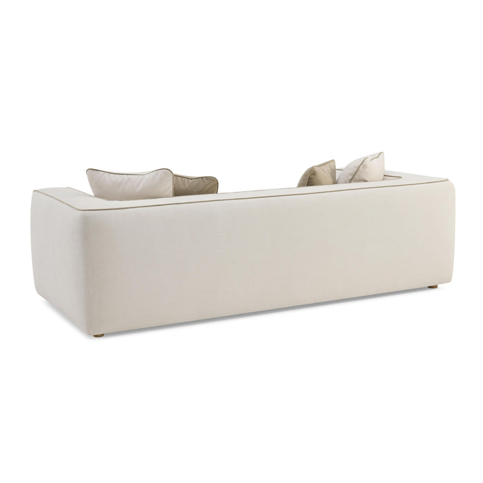 Tristine 96" Cream Contract-Grade Linen Sofa - Dream Home Furniture & Mattress (Waite Park, MN)