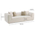 Tristine 96" Cream Contract-Grade Linen Sofa - Dream Home Furniture & Mattress (Waite Park, MN)