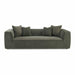 Tristine 96" Olive Green Upcycled Performance Basketweave Sofa - Dream Home Furniture & Mattress (Waite Park, MN)