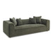 Tristine 96" Olive Green Upcycled Performance Basketweave Sofa - Dream Home Furniture & Mattress (Waite Park, MN)