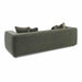Tristine 96" Olive Green Upcycled Performance Basketweave Sofa - Dream Home Furniture & Mattress (Waite Park, MN)