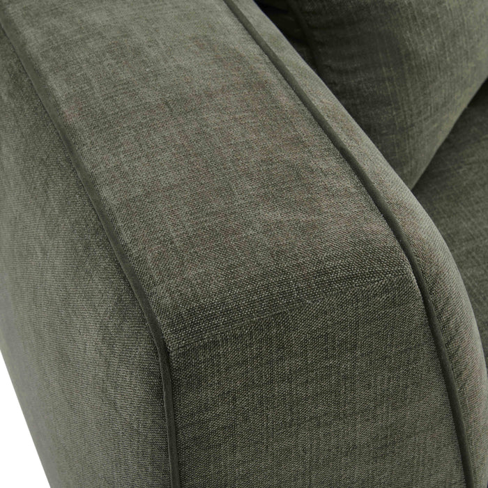 Tristine 96" Olive Green Upcycled Performance Basketweave Sofa - Dream Home Furniture & Mattress (Waite Park, MN)