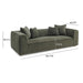 Tristine 96" Olive Green Upcycled Performance Basketweave Sofa - Dream Home Furniture & Mattress (Waite Park, MN)