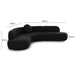 Broohah 3-Piece Performance Fabric L-Shaped Sectional - Dream Home Furniture & Mattress (Waite Park, MN)