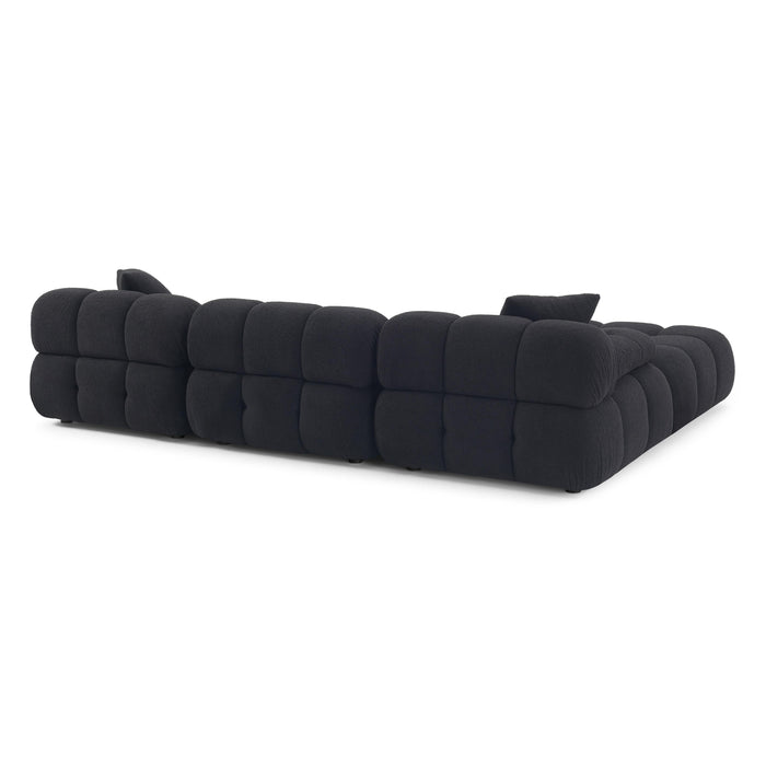 Calliope 4-Piece Performance Vegan Shearling Modular Sectional