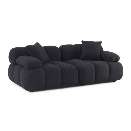 Calliope 79" Performance Vegan Shearling Modular Loveseat - Dream Home Furniture & Mattress (Waite Park, MN)
