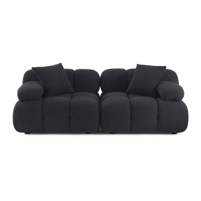 Calliope 79" Performance Vegan Shearling Modular Loveseat