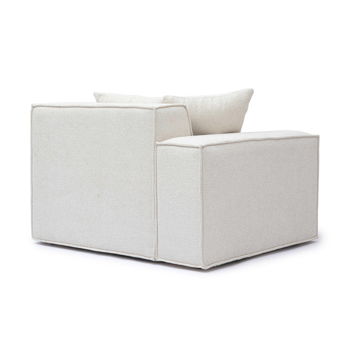 Mindy Performance Chenille Basketweave Modular Corner Chair