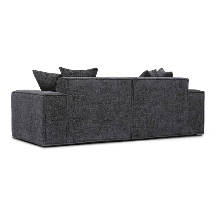 Mindy 84" Performance Chenille Basketweave Modular Loveseat