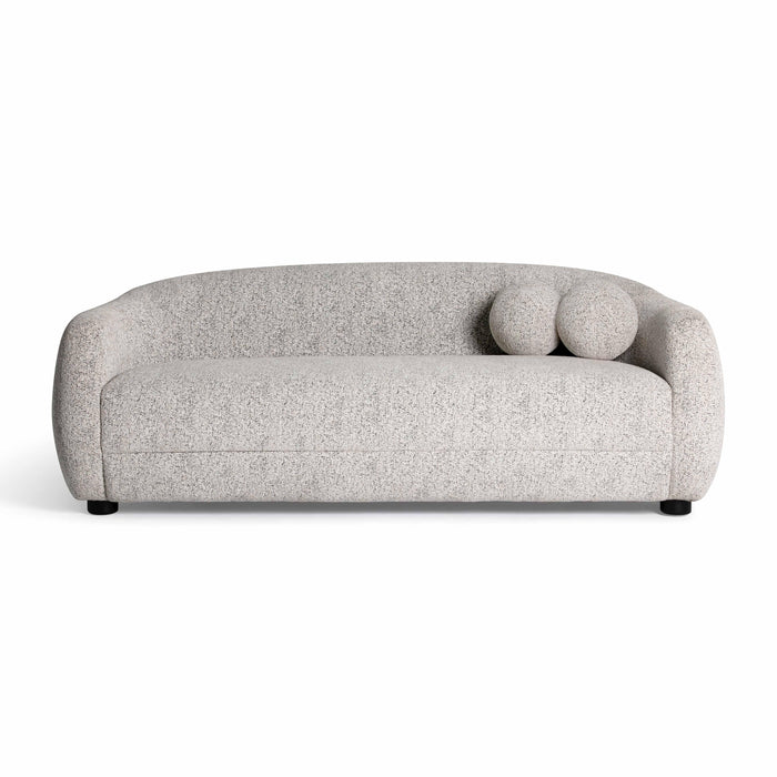 Judy 80" Black and White Woven Performance Fabric Sofa - Dream Home Furniture & Mattress (Waite Park, MN)