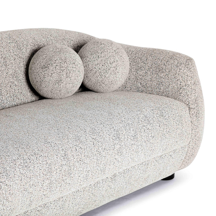 Judy 80" Black and White Woven Performance Fabric Sofa - Dream Home Furniture & Mattress (Waite Park, MN)