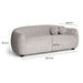 Judy 80" Black and White Woven Performance Fabric Sofa - Dream Home Furniture & Mattress (Waite Park, MN)
