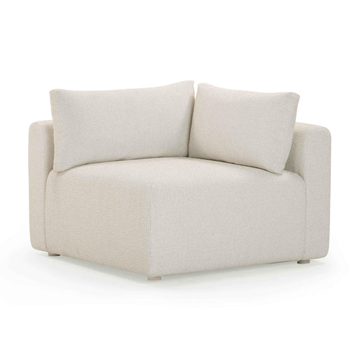 Hangover Cream Performance Fabric Outdoor Modular Corner Chair - Dream Home Furniture & Mattress (Waite Park, MN)