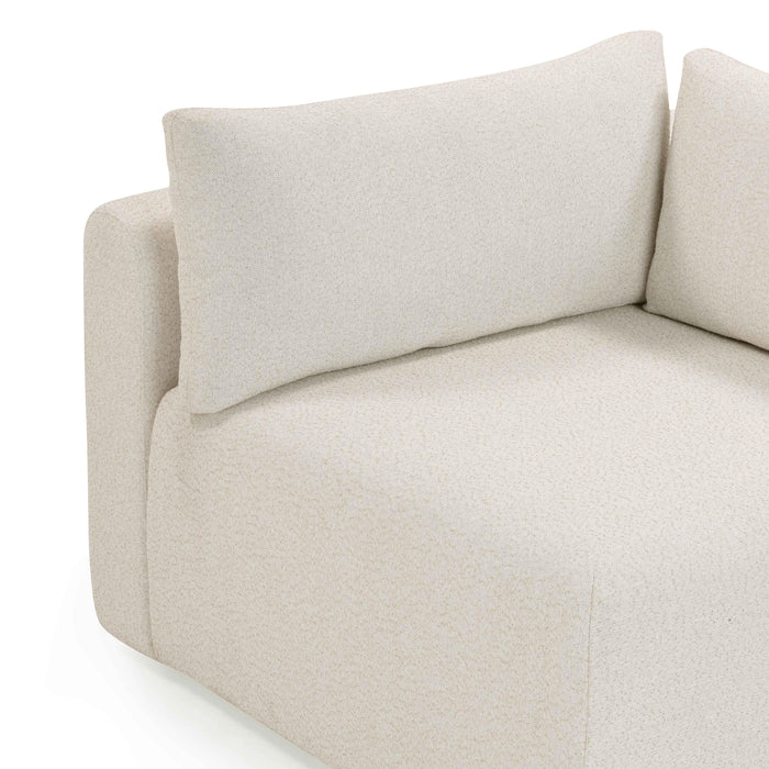 Hangover Cream Performance Fabric Outdoor Modular Corner Chair