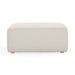 Hangover Cream Performance Fabric Outdoor Ottoman - Dream Home Furniture & Mattress (Waite Park, MN)