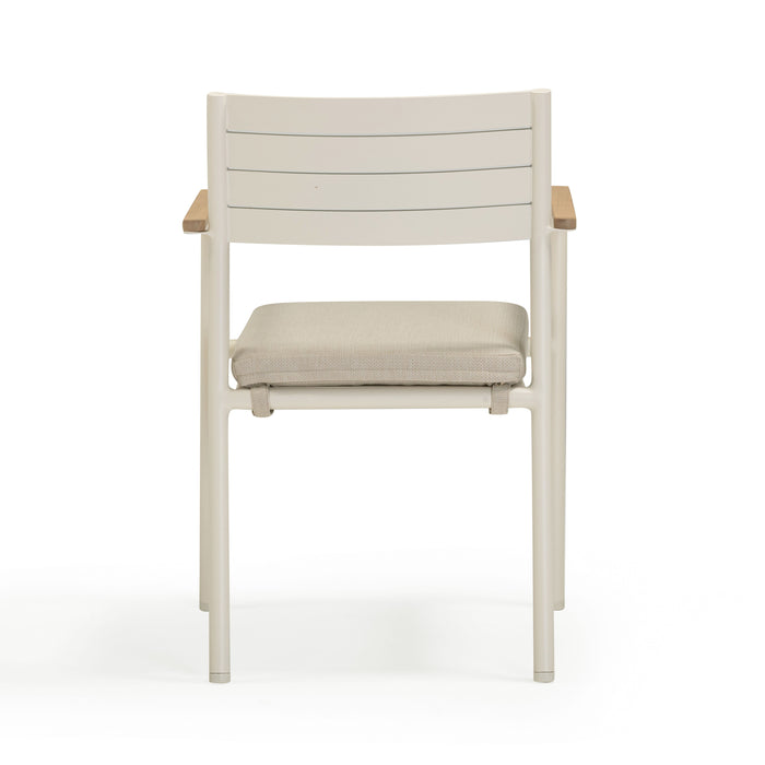 Sardinia Cream Performance Fabric Outdoor Dining Chair - Set of 2
