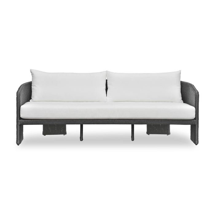 Alexa 80" Rattan Performance Fabric Outdoor Sofa - Dream Home Furniture & Mattress (Waite Park, MN)