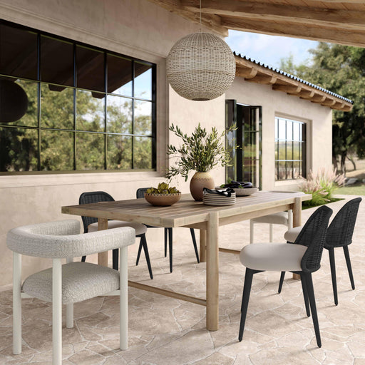 Alexa Rattan Performance Fabric Dining Chair - Dream Home Furniture & Mattress (Waite Park, MN)