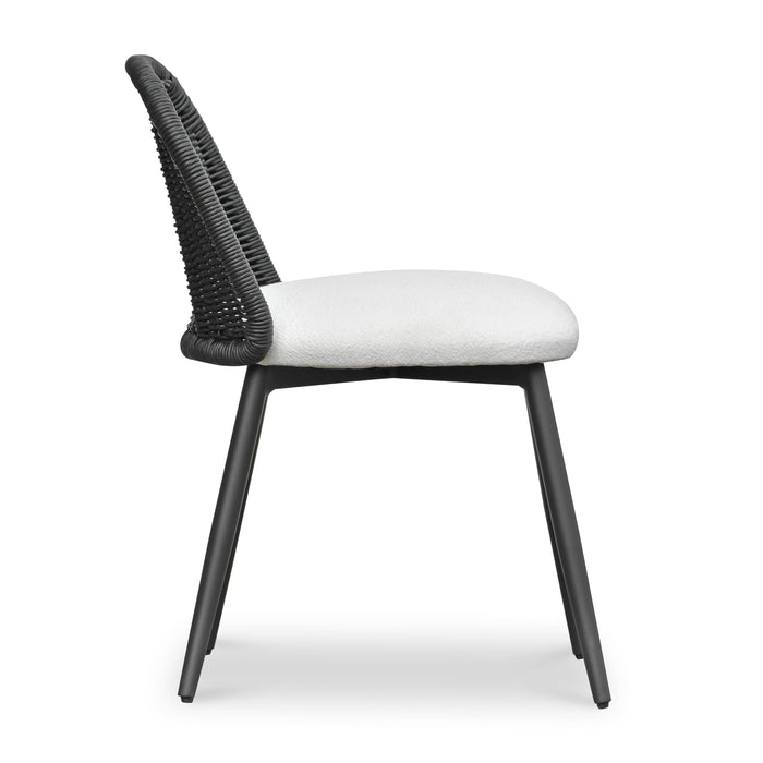 Alexa Rattan Performance Fabric Dining Chair