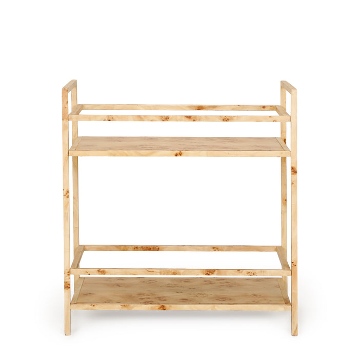 Destin Natural Burl Contract-Grade Bar Cart