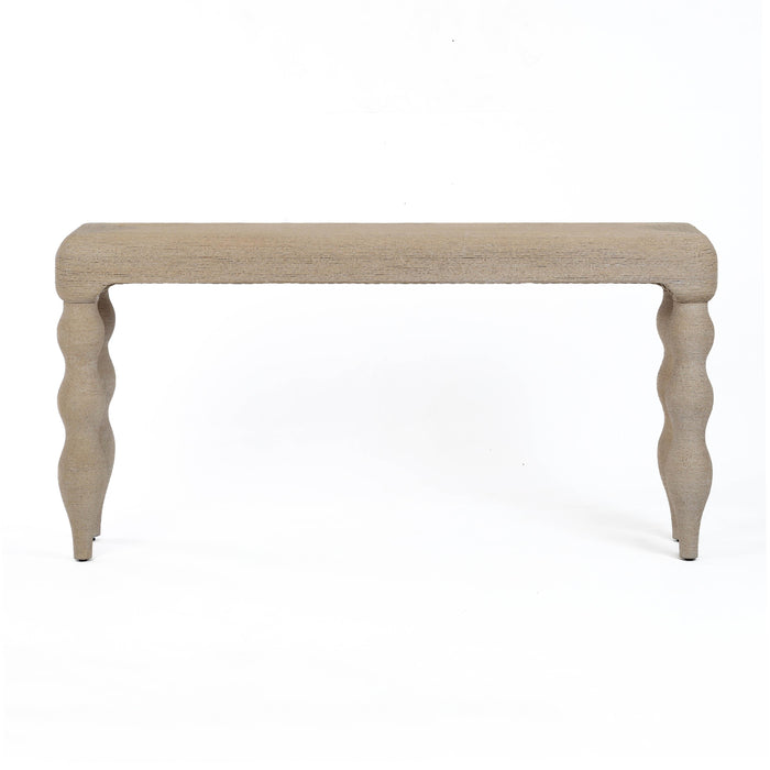 Vicky 68" Natural Woven Seagrass Console Table - Dream Home Furniture & Mattress (Waite Park, MN)