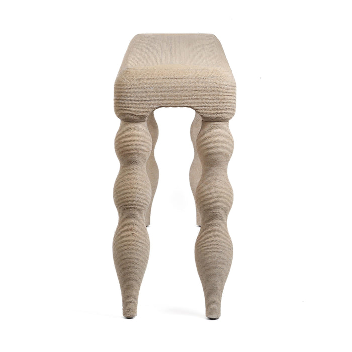 Vicky 68" Natural Woven Seagrass Console Table - Dream Home Furniture & Mattress (Waite Park, MN)