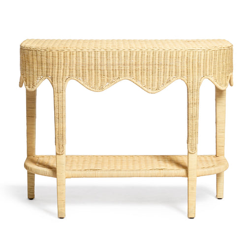 Sally 41" Natural Rattan Console Table - Dream Home Furniture & Mattress (Waite Park, MN)