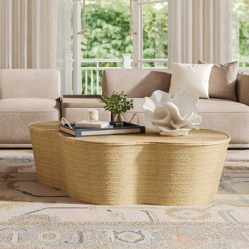Slab 60" Natural Seagrass Coffee Table - Dream Home Furniture & Mattress (Waite Park, MN)