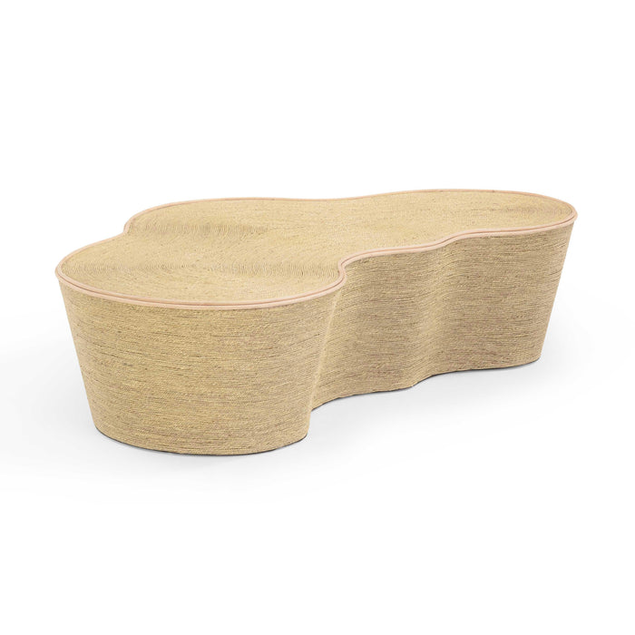 Slab 60" Natural Seagrass Coffee Table - Dream Home Furniture & Mattress (Waite Park, MN)