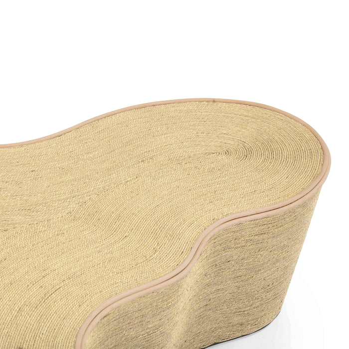 Slab 60" Natural Seagrass Coffee Table - Dream Home Furniture & Mattress (Waite Park, MN)
