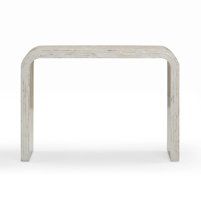 Opus 43" Cream Capiz Shell Console Table